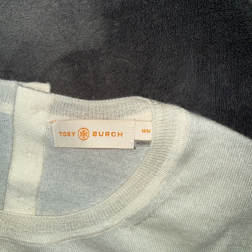 Tory Burch Cream Women's cashmere sweater - Picture 3 of 5